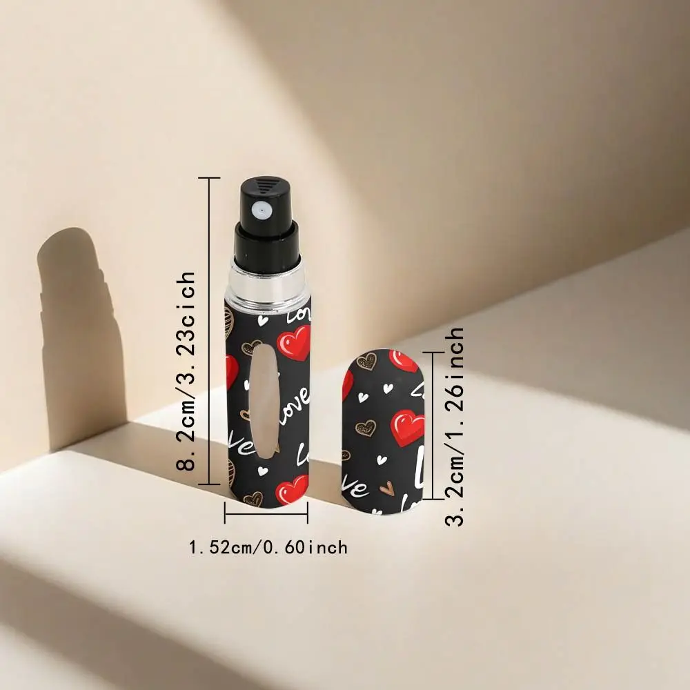 Mini bouteille de parfum de 5ml, conteneurs cosmétiques vides rechargeables et anti-fuite, bouteille rotative à pulvérisation vide