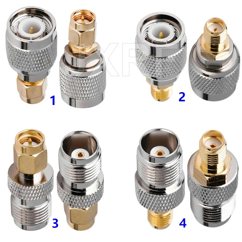 JXRF SMA BNC UHF zu SMA SMB MCX MMCX BNC TNC UHF N F Typ SO239 PL259 RF Koaxialadapter Steckverbinder Kombination 4-teilig – Detail 12