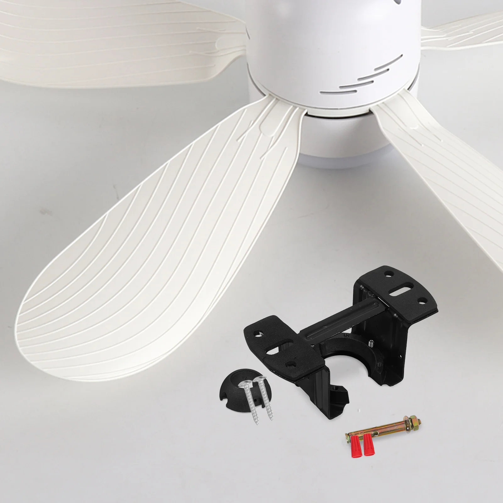 

1 set 1 Set Mounting Bracket Heavy Duty Iron Hanging Kit For Sloped Ceilings Garage Fans Replacement Ceiling Fan Support