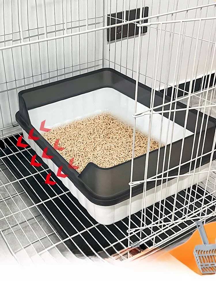 

Очень большой полузакрытый ящик для мусора с горизонтальным входом, туалет для домашних животных, песчаник, клетка с боковым отверстием для Batoom Needs