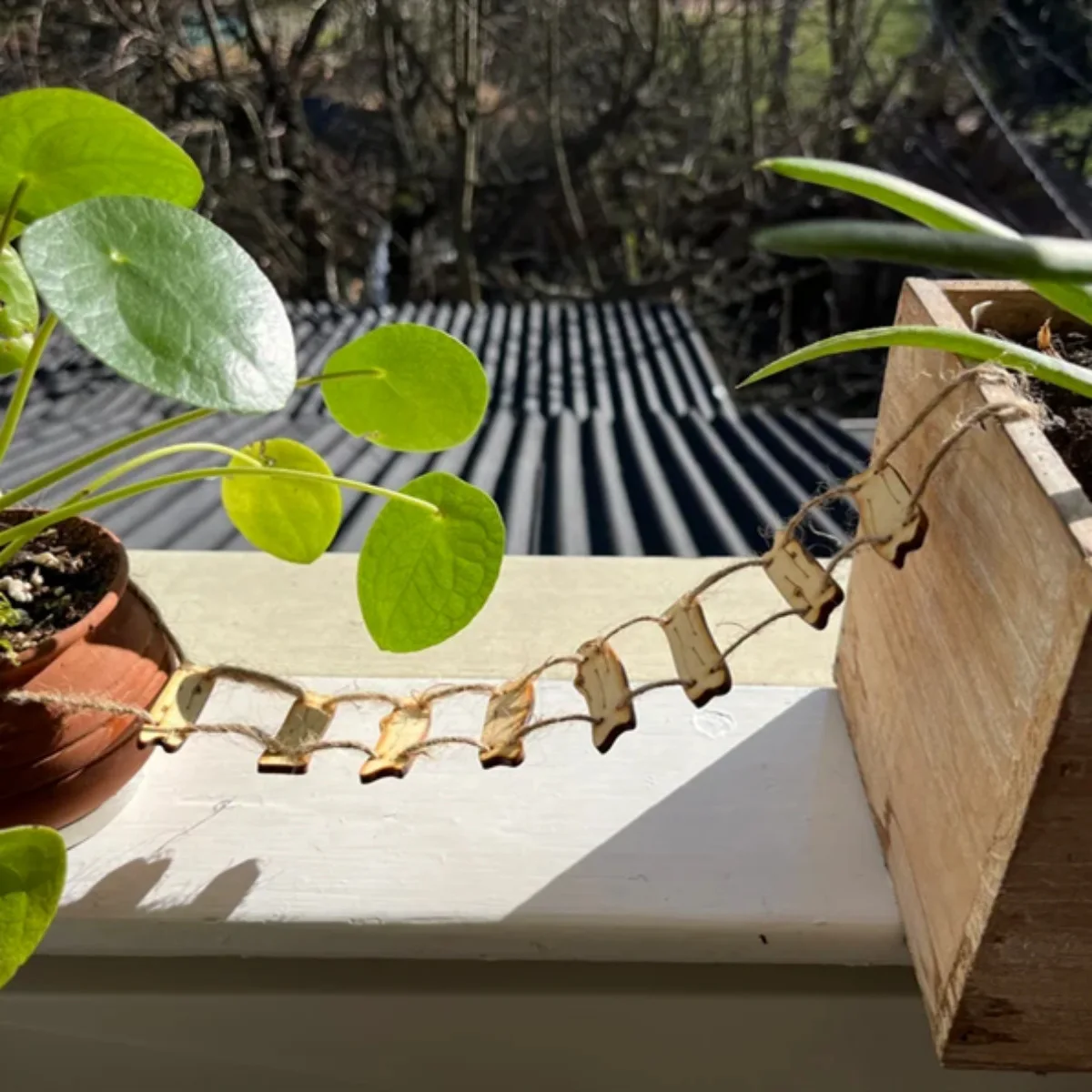 سلم حبل جسر الجنية الخشبية، ديكور حديقة خرافية مصغر للفناء المنزلي والمناظر الطبيعية الصغيرة، ملحق دعامة التصوير الفوتوغرافي