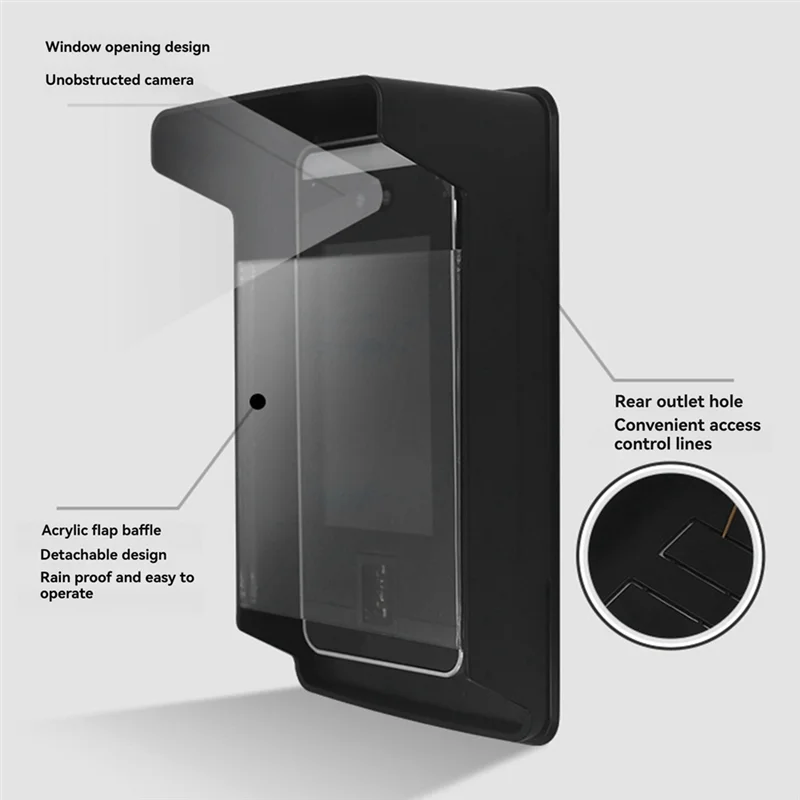 M13kwaterproof Case Rain Protector Outdoor Rainproof Cover Protection Access Control Keypad Doorbell Card Reader Sun Shell