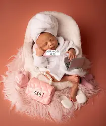 Puntelli per fotografia neonato bambola in feltro di lana Mini telefono fatto a mano Kit per infeltrimento fai da te accessori bambola per riprese fotografiche per bambini