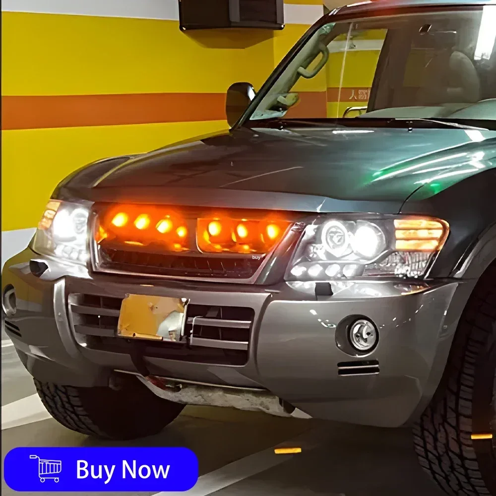 

For Mitsubishi Pajero V73 2007-2015 Car Front Lamps Upgrade LED Auto Headlights Assembly High Quality Projector Lens Accessories