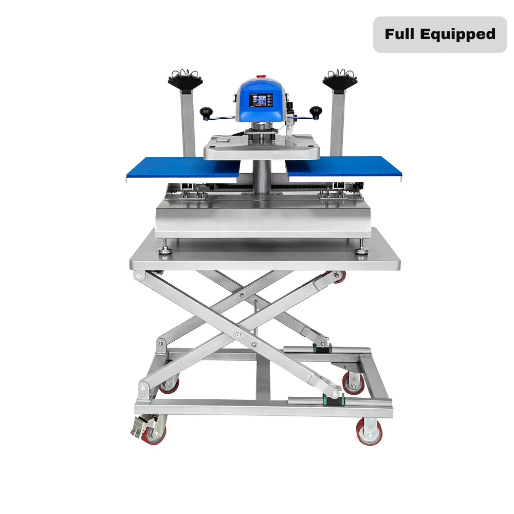 Pneumatic 16x20 Dual Station Heat Press Machines Automatic Sublimation Heat Press for T-shirts Printing