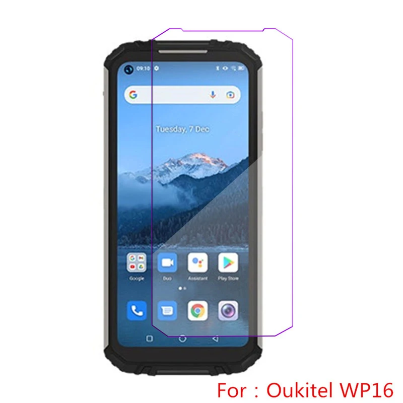 on Pelicula Oukitel WP16 Tempered Glass Screen Protector Film For Cristal Templado Oukitel WP16 WP 16 Protective Glass Cover