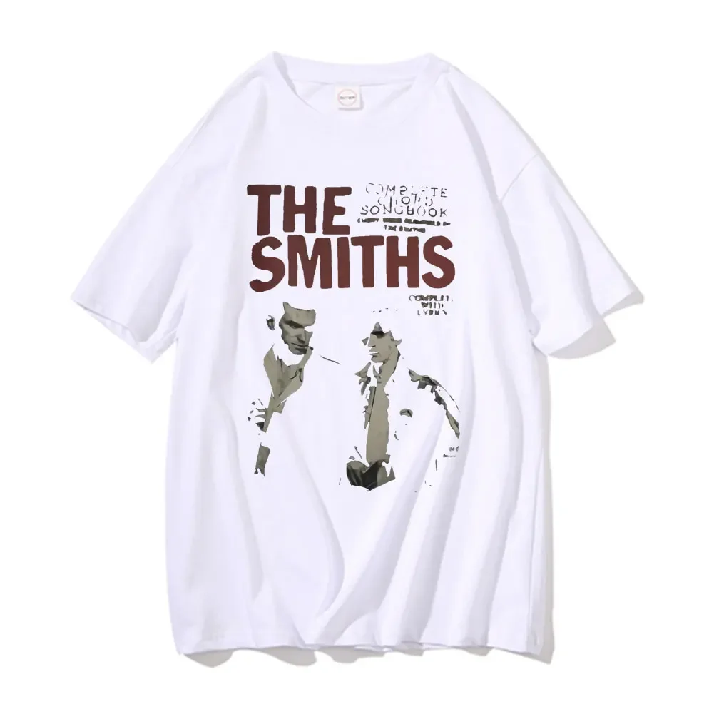 The Smiths Vintage Print T Shirt Man Pure Cotton T-shirt Mens Streetwear Men Women Harajuku Alternative British Rock Band Tshirt