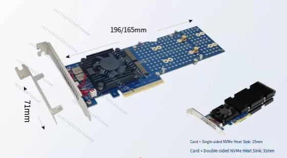 PCIe 4.0x8 non-splitting PLX88024 video editing NAS Feiniu, M.2 hard drive NVMe expansion card