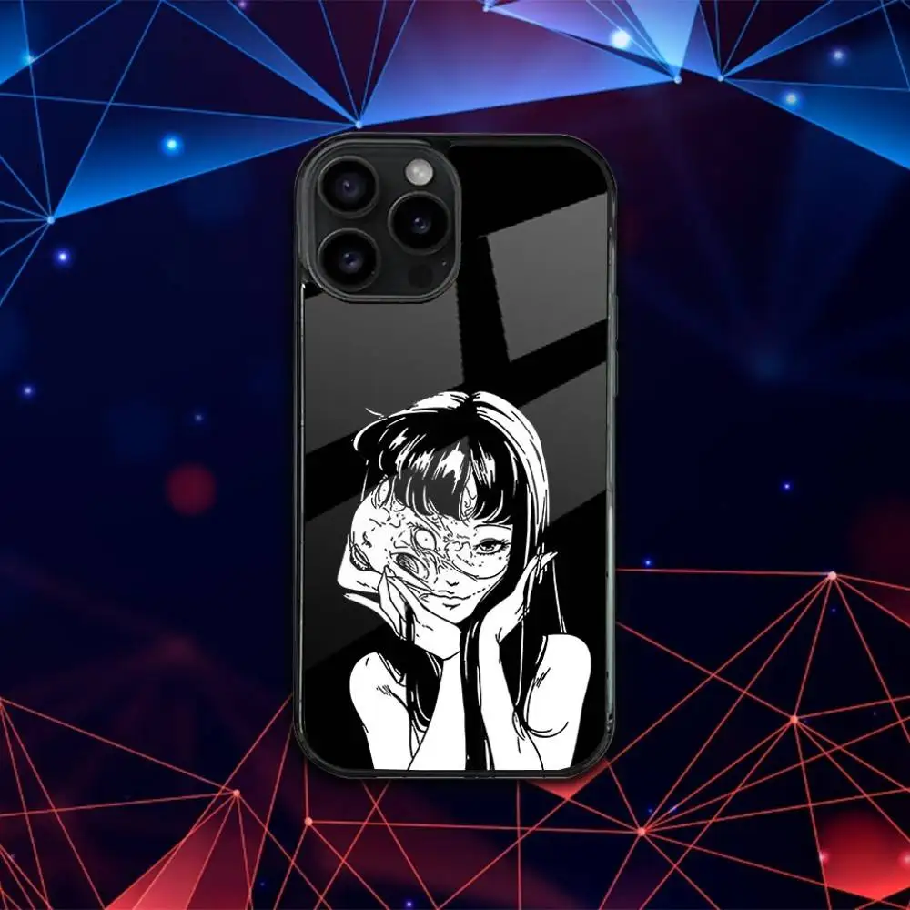 Casing Ponsel T-Tomie Comics J-Junji Ito Untuk iPhone 17,16,15,14,13,12,11,Pro,Max,Plus,Mini,SE4,E Pengisian Daya Nirkabel Magnetik Magsafe