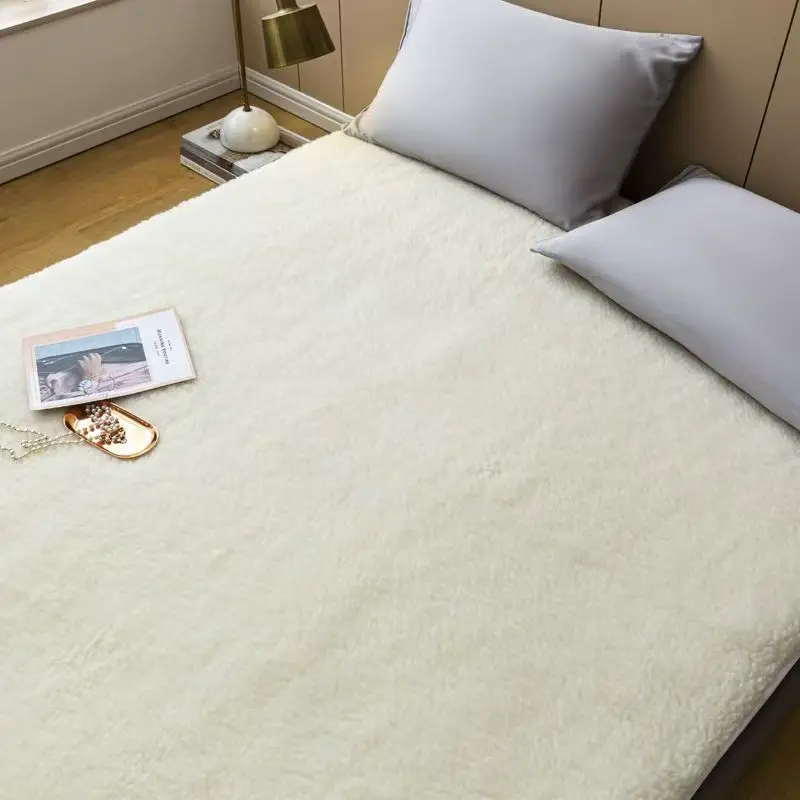 Thickened super soft wool mattres s winter home double wool pad student single mattress T1121