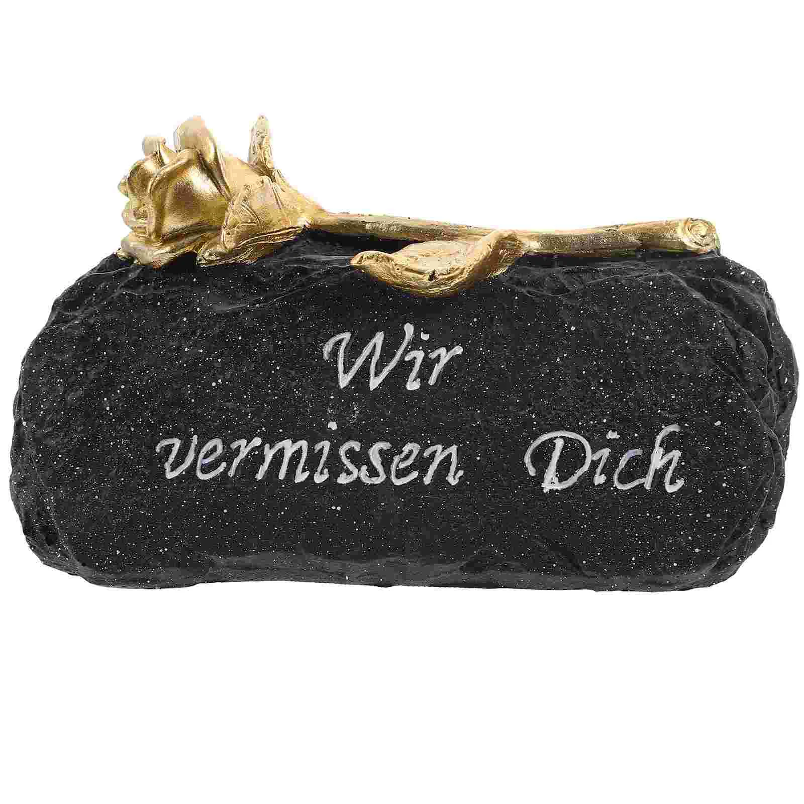 

Halloween Ritual Props Deceased Memorial Relatives Sculpture Tombstone Commemorate Vase Decor Resin Crafts Mourning