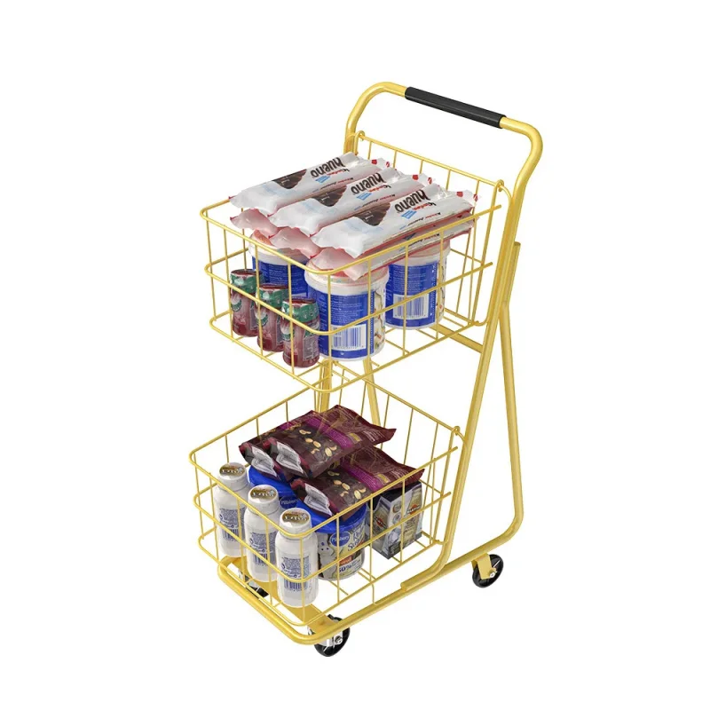 custom.Customized Large Capacity Portable Shopping Cart Supermarket Metal Shopping Cart Grocery Store Trolley