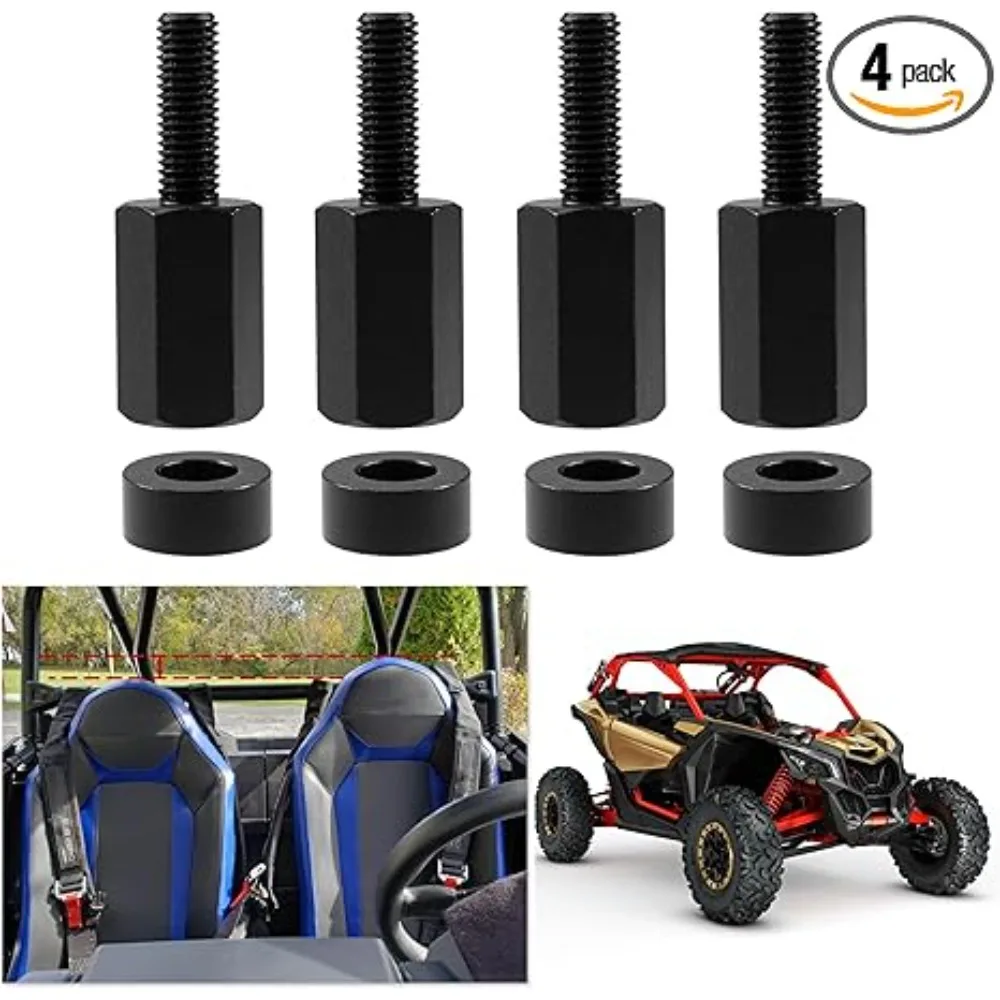 

4Pcs UTV Passenger Seat Driver Seat Riser Riser Kit with 4 Extra Spacers Lift Up UTV Seat for Maverick X3 All Years 2015-2024