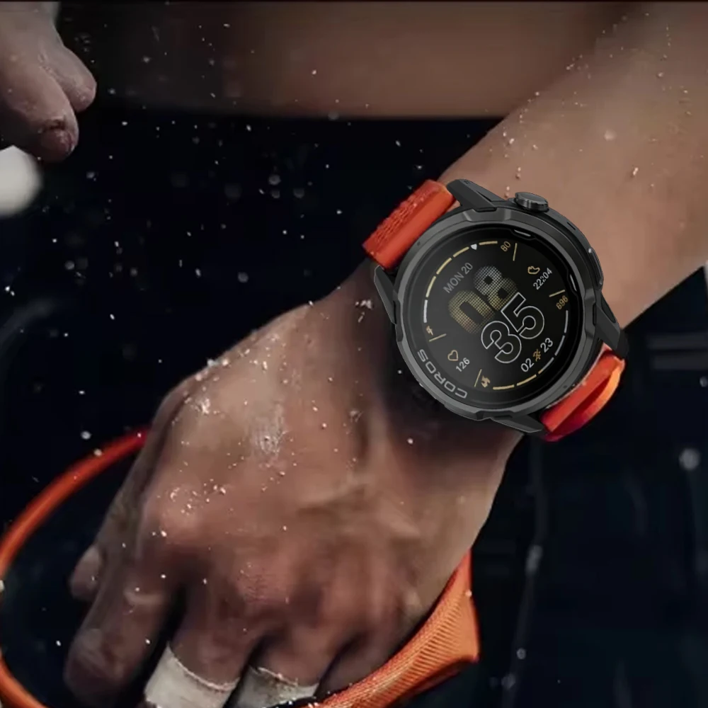 20mm 22mm Silicone Strap for COROS APEX 4 42mm/APEX 2/2 Pro Sports breathable replacement wristband for COROS PACE Pro/3/2 Band