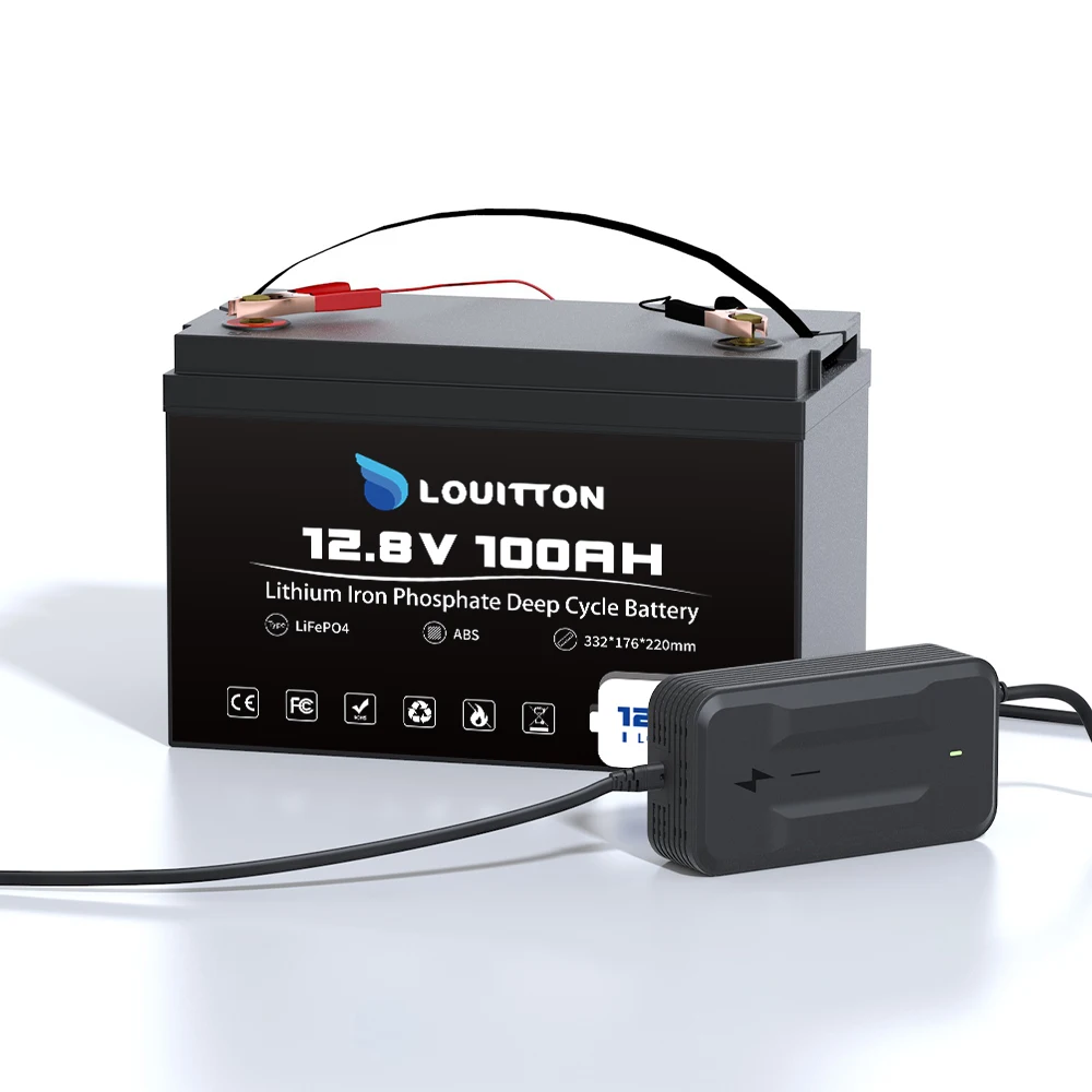 100 Ah LiFePO4 Battery 12 V, 1280 Wh Lithium Battery with 100 A BMS Support in Series/Parallel Connection For Motorhome