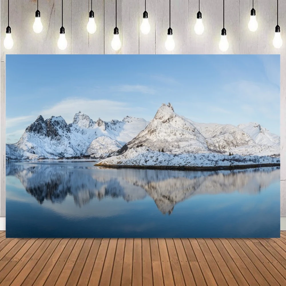 

Зимняя тема фон для фотосъемки лыжи голубое небо белое облако сосны природный пейзаж декор фото фон баннер реквизит