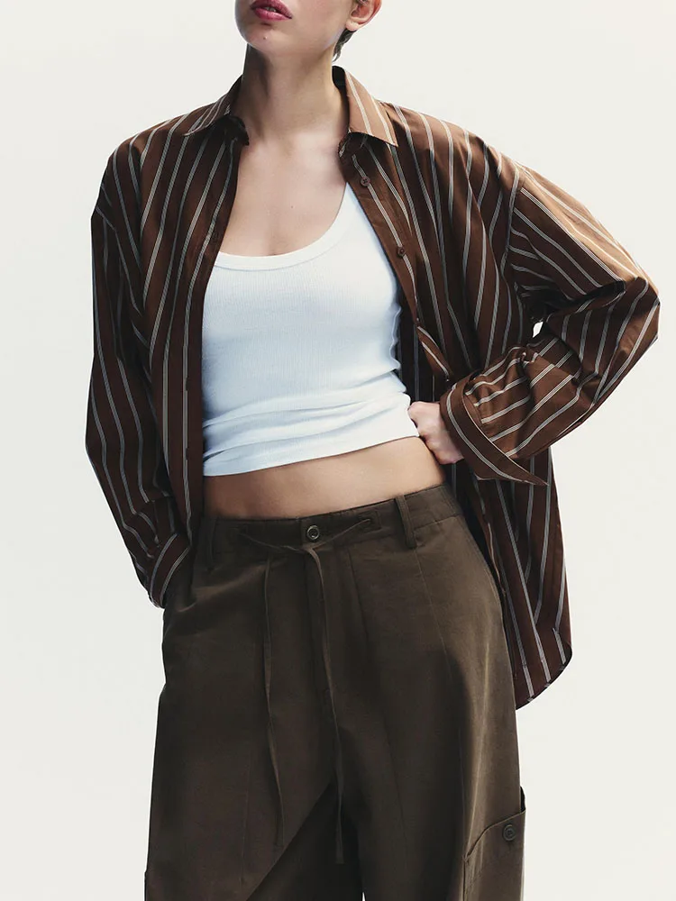 

Новинка 2025, осенняя мода, сладкие полоски, свободная длинная женская одежда с воротником-стойкой, этнический сценический костюм, традиционный ханьфу