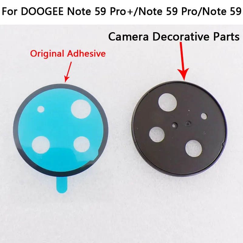 Original DOOGEE Note 59 Note59 Pro Note59 Pro+ Rear Camera Lens Back Lens Camera Decorative Parts With Adhesive For Note 59 Pro