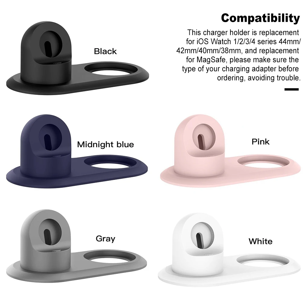 Charger Holder Mount Non-skid Charging Stand Station Support Anti-scratch Base Bracket Replacement for iOS Watch