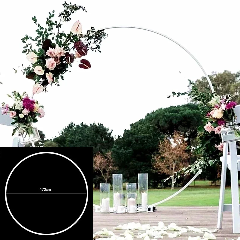 

172/143/94cm Wedding Round Balloon Arch Stand Holder Baby Shower DIY Wreath Ring For Christmas Birthday Party Ballon Accessories
