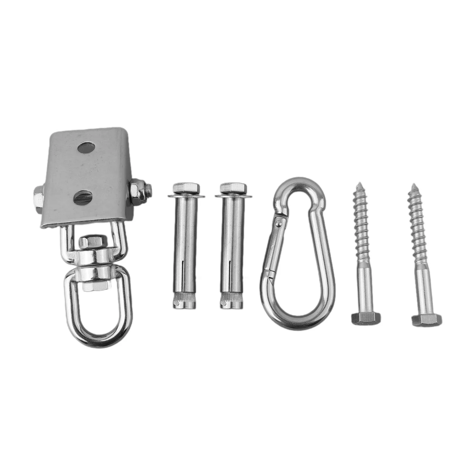Awning Hanging Chair Hanging Basket Chair Fixing Wooden Screw 1000Lb Capacity Buckle Expansion Screw Rotating Hook