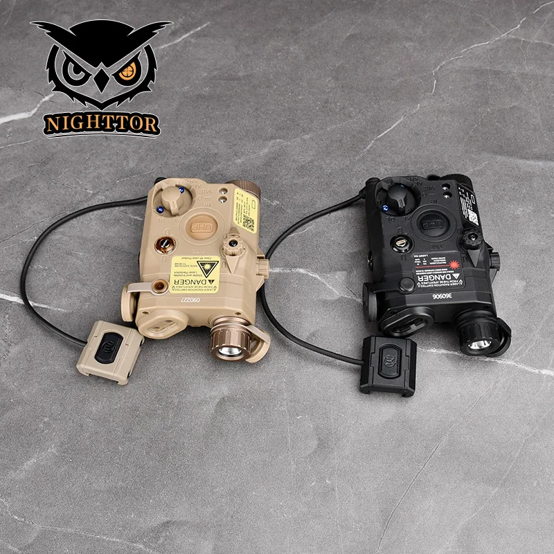 

Tactical AN/PEQ-15 LA5-C Red Dot Laser IR LED Light 2.5mm Plug Modbutton M-LOK Picatinny Wire Guide Airsoft Accessory