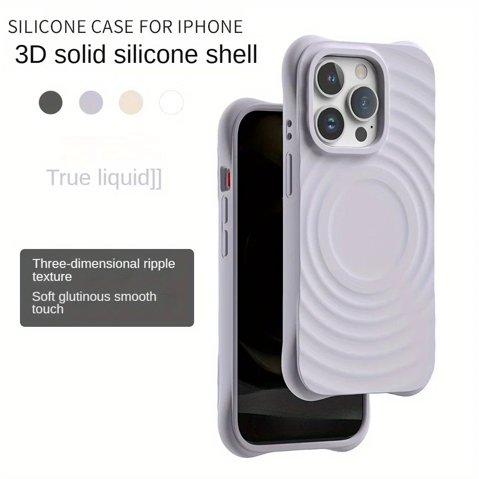 For Magsafe Case For iPhone 13 14 Plus 11 16 15 Pro Max 12 13Pro 16Pro Max Case Liquid Silicone Wireless Magnetic Charging Cover