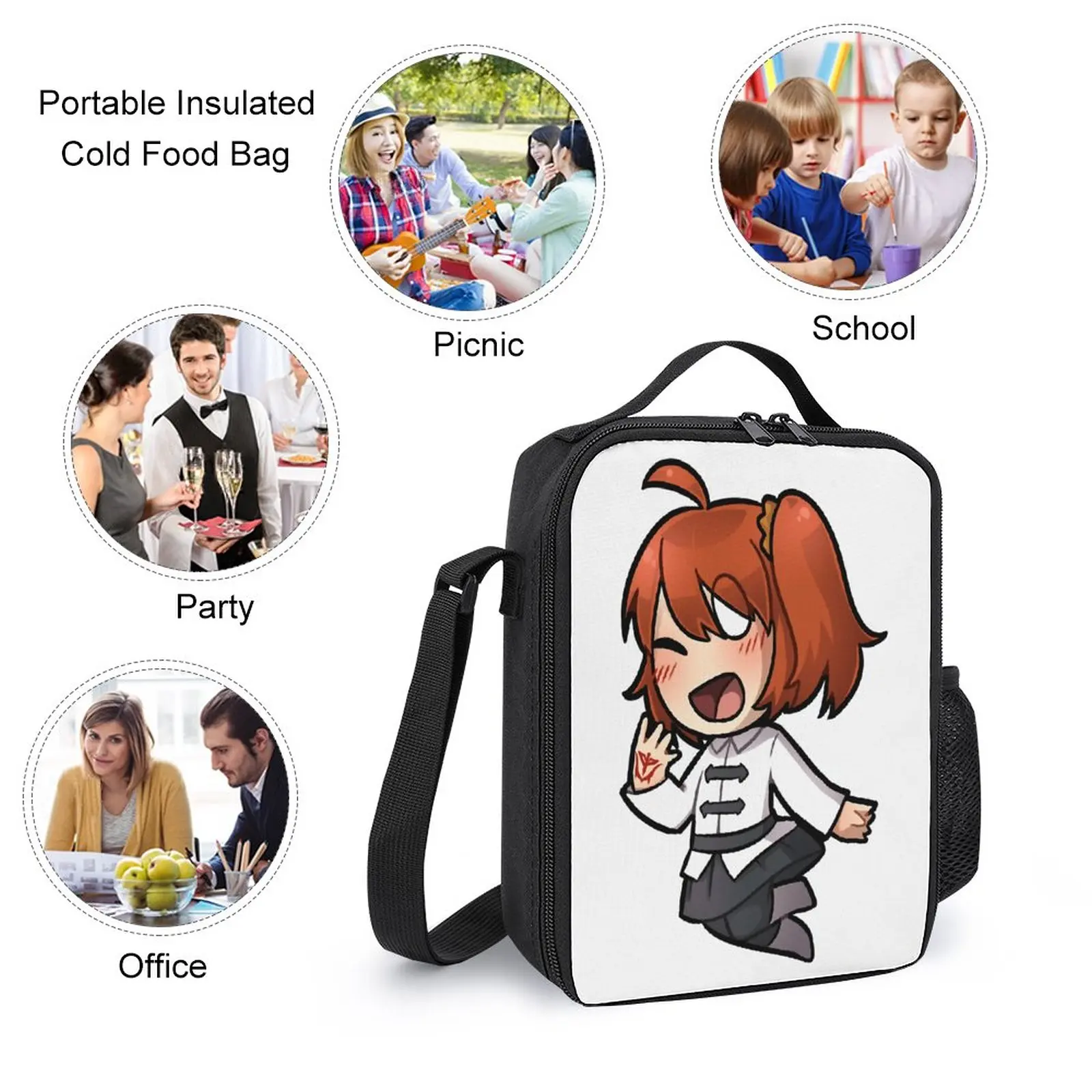 Tiny Gudako For Sale Durable Cosy Rucksack 3 in 1 Set 17 Inch Backpack Lunch Bag Pen Bag Summer Camps Top Quality