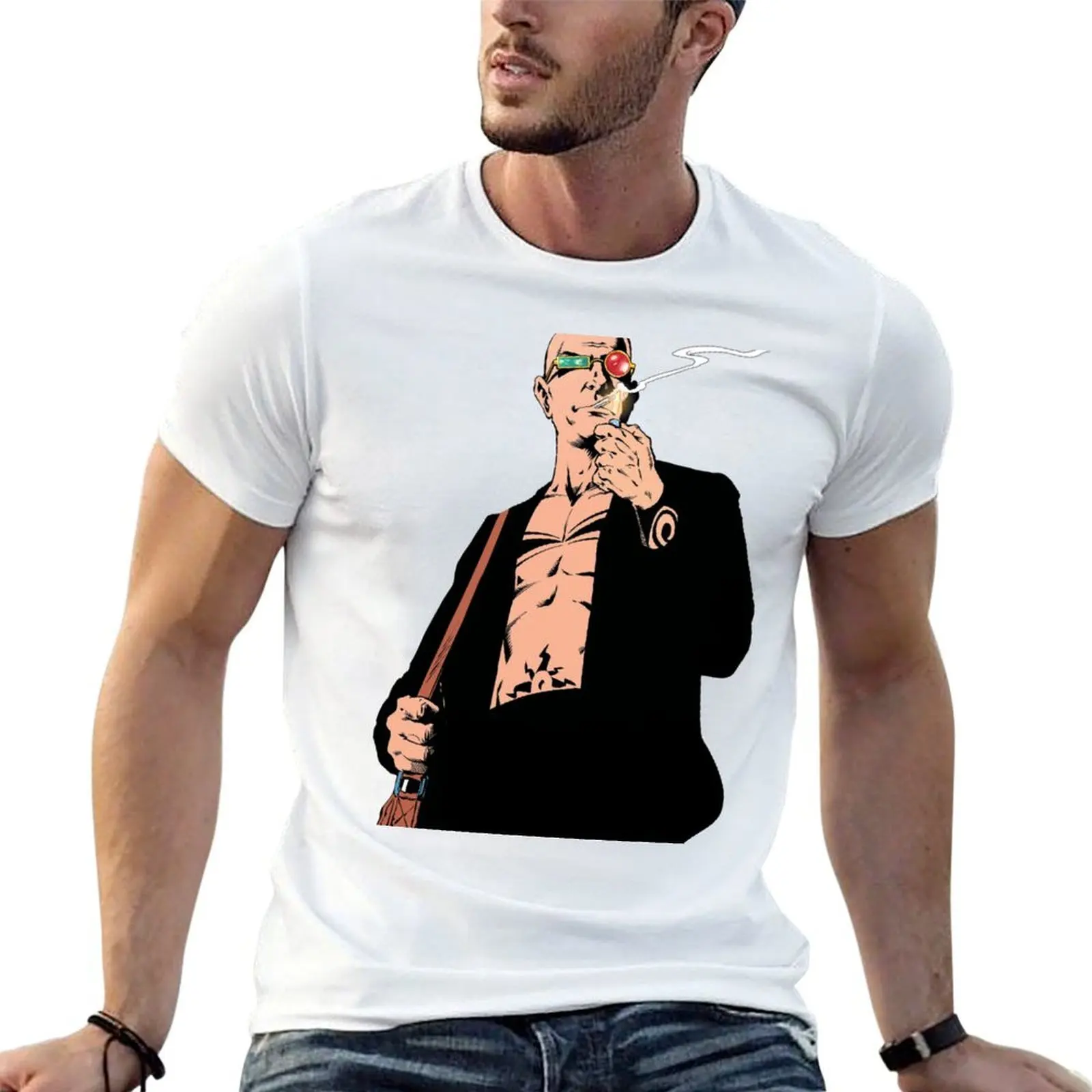 

ellis,comic,vertigo,journalism plain jerusalem,spider,warren T-Shirt man t shirt transmetropolitan,spider