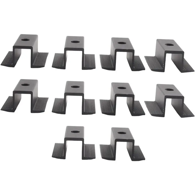 HLZS-80 X Centre Clamp PV Solar Panels, Black, Module Clamp For All Frame Heights, Solar Panels Bracket For Solar Panels Roof