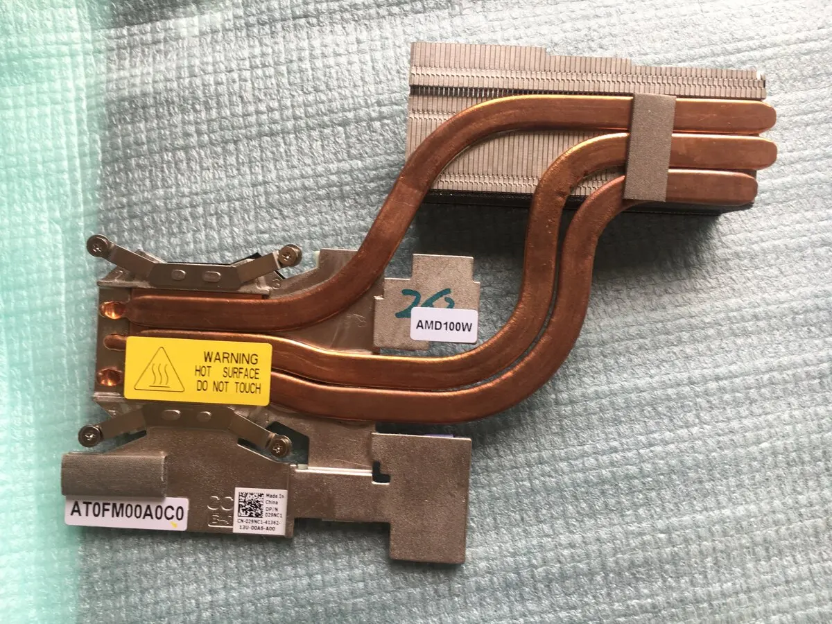 For Dell Alienware M18X R1 R2 Copper Heatsink Heat Pipe 29NC1