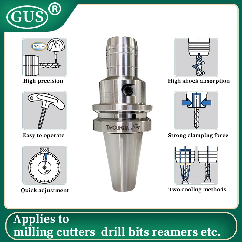 유압 공구 홀더, 콜릿 척 CNC 선반 공구, BT30, BT40, SK40, CAT40, HSK40E, HSK50, HSK63A, PHC06, PHC08, PHC10, PHC12, PHC16, PHC20