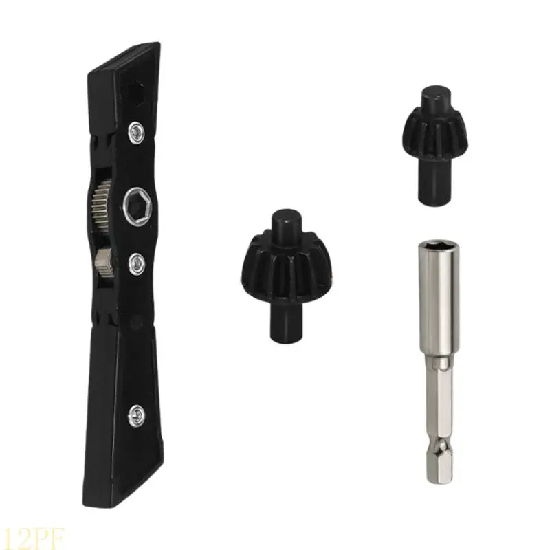 12PF Reversible Ratchets Wrench Set With 3 Gear Heads For Power Drill Chucking Tightening And Loosening