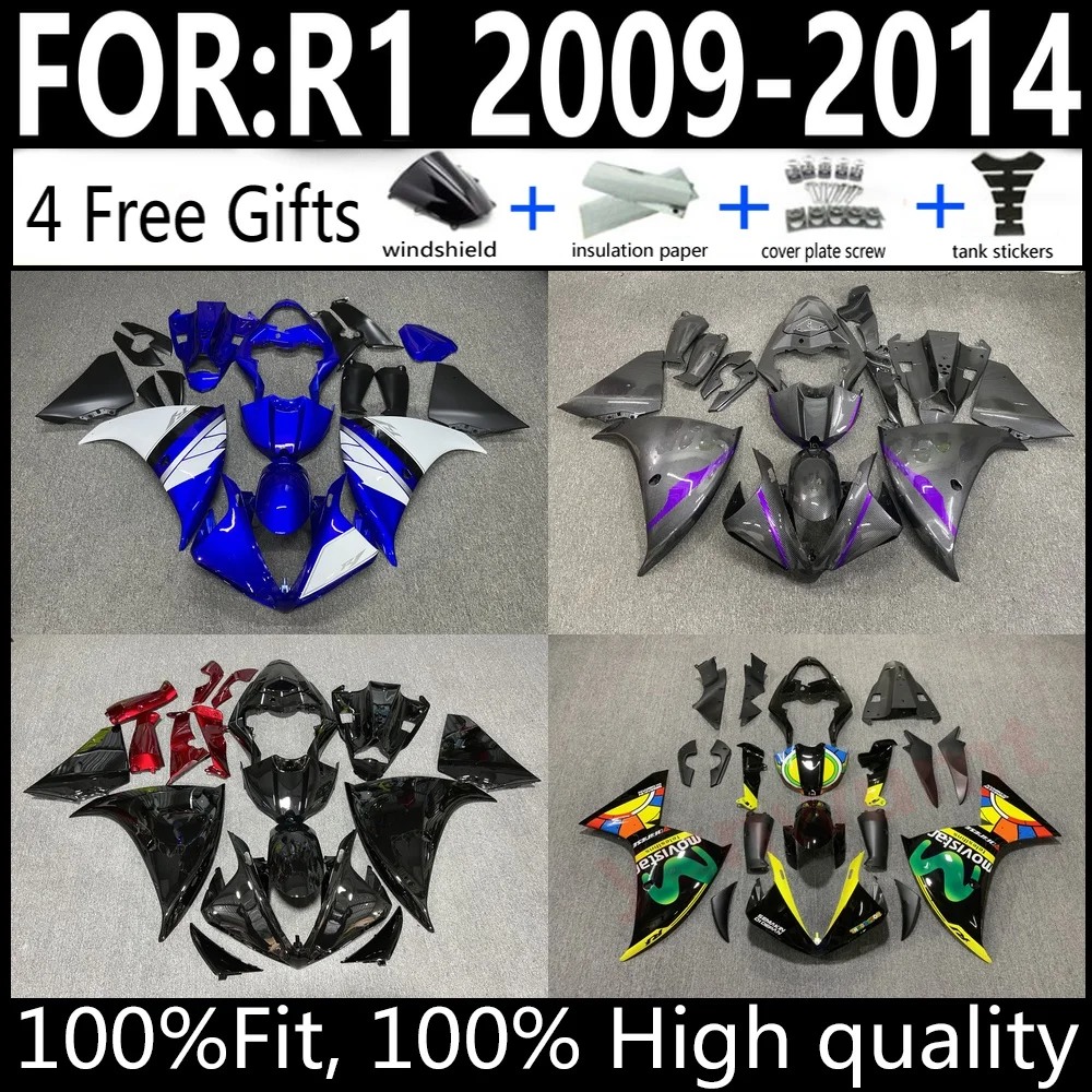 

R1 2009 2010 2011 2012 2013 2014 Fairings Kit For Yamaha ABS Bodywork Aftermarket Fairing Set Full Body Cowls