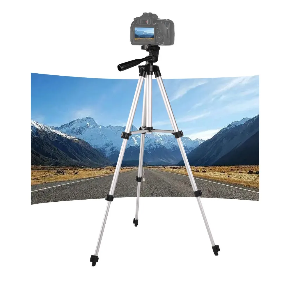 360 ° Adjustment 3110 Camera Tripod Anti Slip Foot Mats with Storage Bag Phone Tripod Stand 40 Inch Aluminum Universal