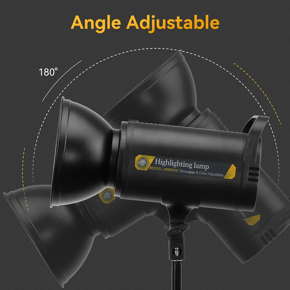 100W LED Füllen Licht Studio Video Licht 2700-6500K Dimmbare Bowens Berg Kontinuierliche Licht Fernbedienung Video aufnahme – Detail 7