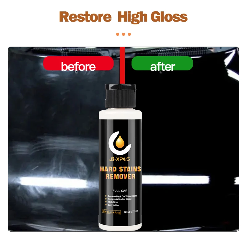 Water Spot Remover Liquid Hard Water Stain Remover Polish Buffing Swirl  Repair High Gloss Paint Restoration Sealant Wax JB 41