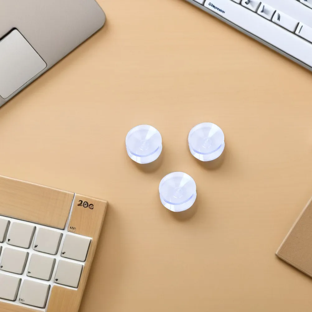 16Pcs Transparent Non Slip Glass Table Top Bumper Pads Reusable Clear Furniture Pads for Hard Surfaces Table Top Spacer Cushion