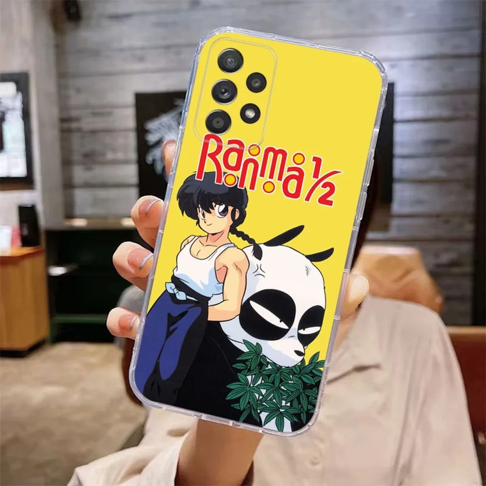 Manga Ranma 12 Phone Case For Samsung Galaxy A71,70,52,51,40,31,A50,30S,21S,Note20ultra Transparent Cover