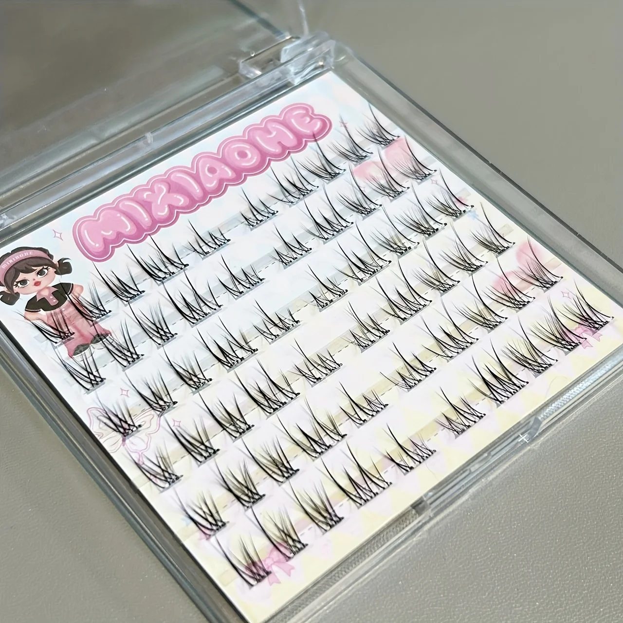 ミクシャオヘ グルーフリー ナチュラルまつげ 60束 Cカー - Lash Adhesive Glue のレビューと価格