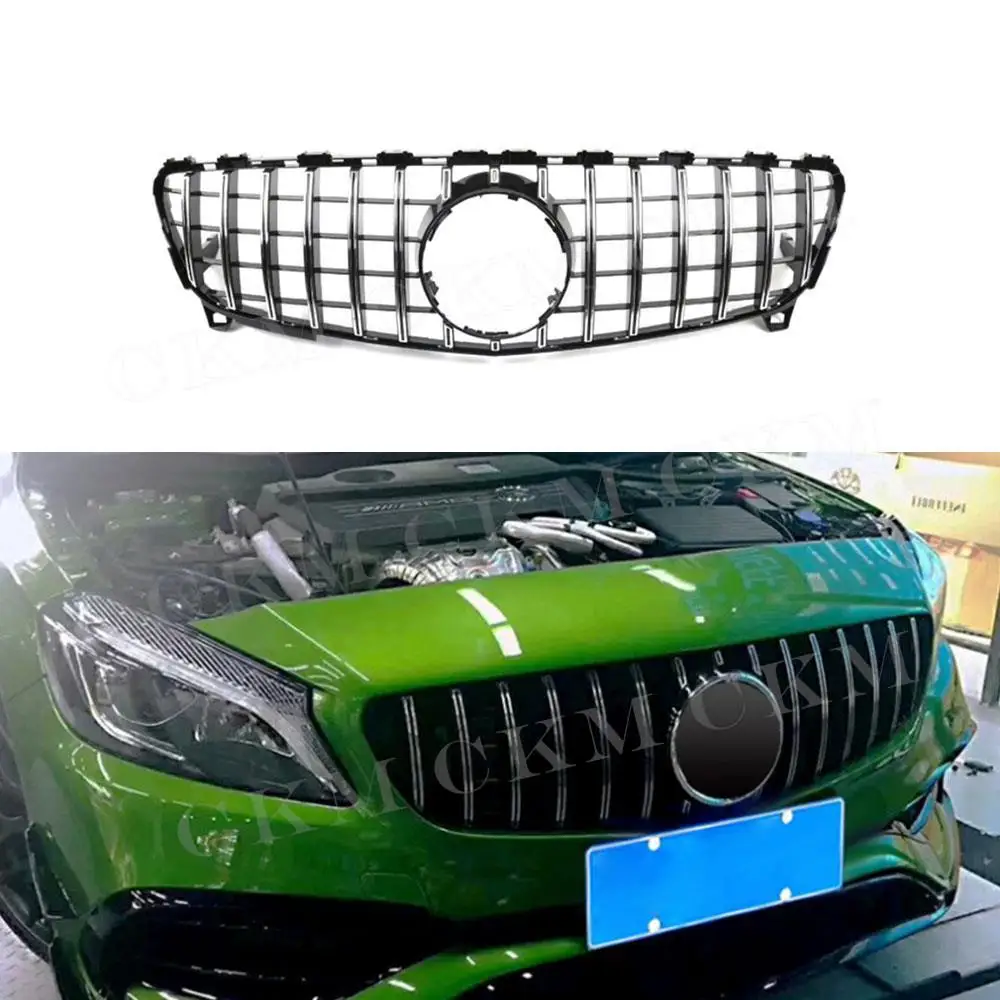 

CKMUUER Car Racing Grills Front Grille for Mercedes Benz A Class W176 A45 GT GTR A45 A180 A200 A260 2013-2018 W177 A45 2019