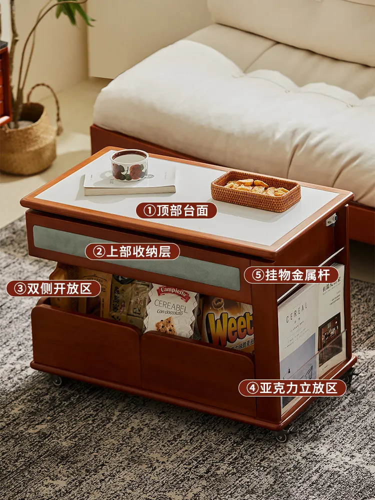 trolley lift movable side few medieval sofa side cabinet tea table