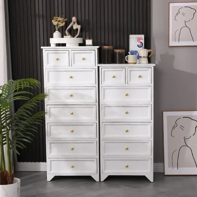 Modern Nightstand Dresser Chest of Drawers, Wood Storage Sideboards Cabinet Organizer Unit for Bedroom Living Room Closet Office