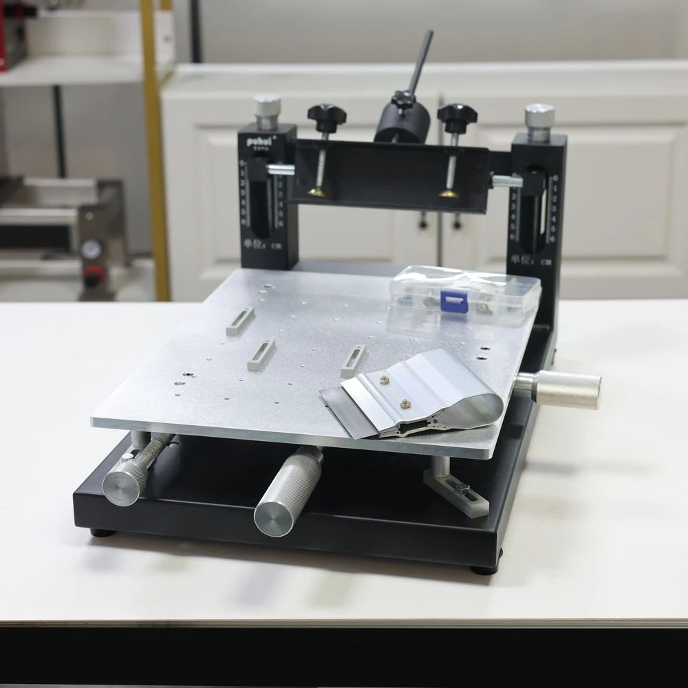 

PUHUI Precision Stencil Alignment Printer PUHUI 300x400mm PCB with Screw-Adjustable Holder