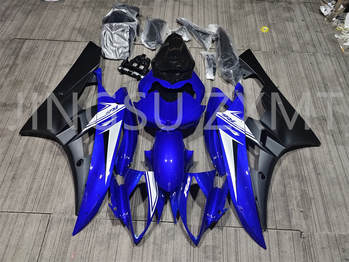 Motorcycle Fairing Kit for Yamaha R6 06-07 YZF600 2006 2007 Fairing Blue black