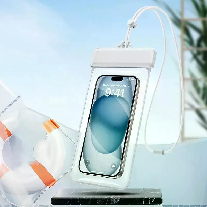 Clear Window Waterproof Phone Pouch - Touchscreen Case For Underwater Photos, Swimming, Rafting