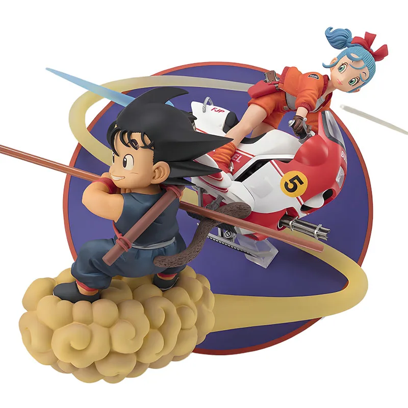 Bandai Originele Handheld Kit Figuarts NUL DRAGON BALL Dragon Ball SON GOKU BULMA 170mm Anime Model Speelgoed Model Geschenken voor jongens