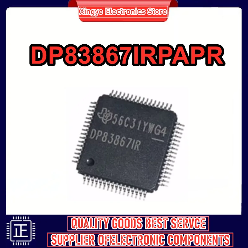 

DP83867IRPAPR HTQFP-64 DP83867IR микросхема 100% новый оригинал на складе