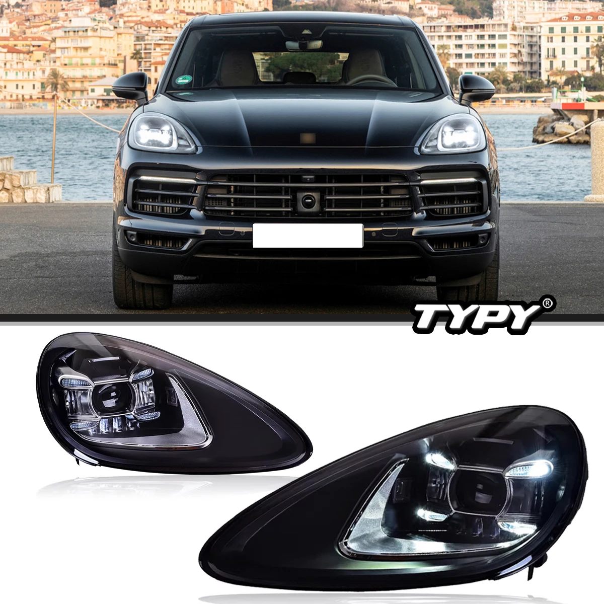 

2 шт., передние фары в сборе для Porsche Cayenne 2011-2017