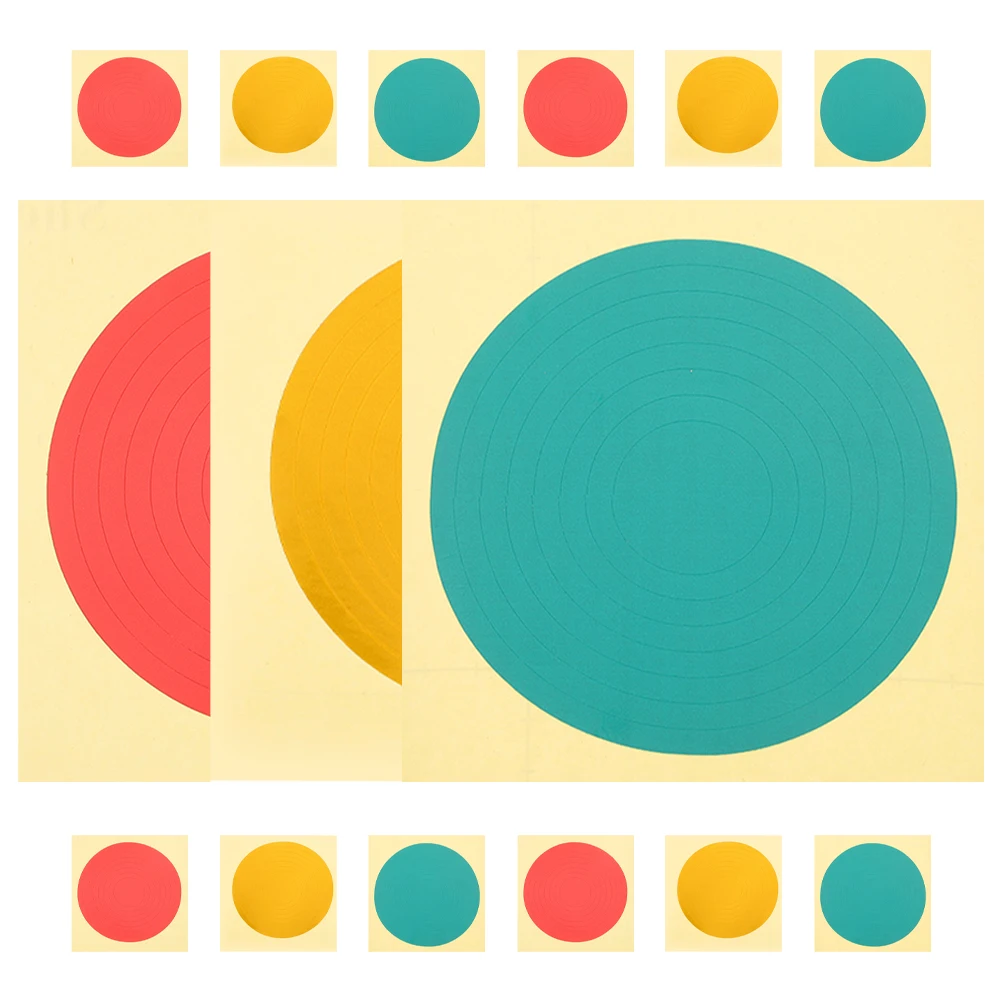 15pcs Pressure Gauge Identification Sticker Color Coded Labels Adhesive Warning Reflective Safety Tire Gas Range Labels Folder